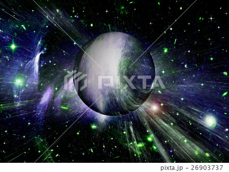 Stars, dust and gas nebula in a far galaxy Stars, dust and gas nebula in a far galaxy 26903737