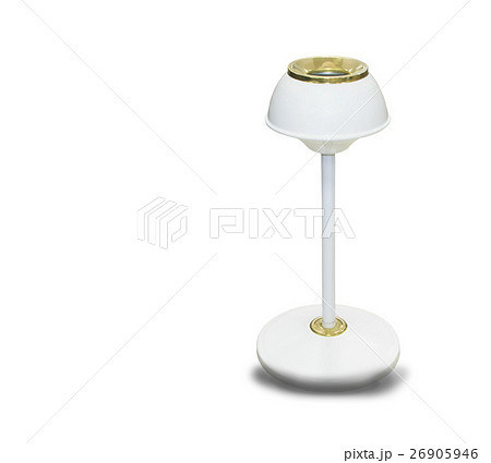 Metal ashtray bin isolated on white background 26905946