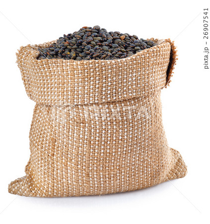 black lentils isolated on white background black lentils isolated on white background 26907541