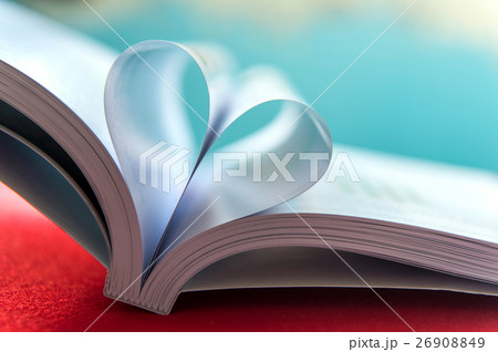 Heart with book pages.soft focus Heart with book pages.soft focus 26908849