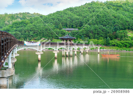 Wooden bridge or Wolyeonggyo bridge in Andong. 26908986