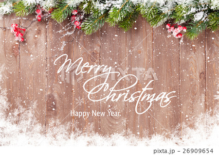 Christmas background with fir tree Christmas background with fir tree 26909654