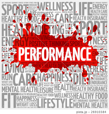 PERFORMANCE word cloud, fitness, sport 26910384