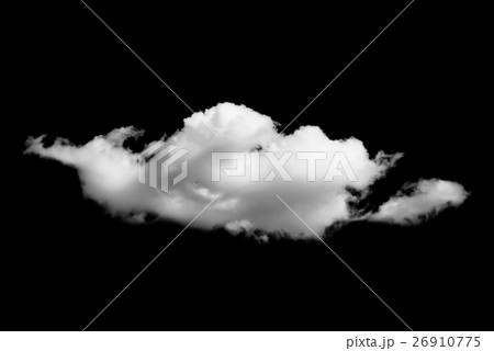 whtie clouds isolated on black background 26910775