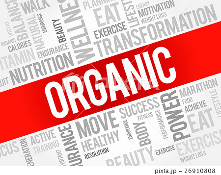 ORGANIC word cloud, fitness, sport 26910808