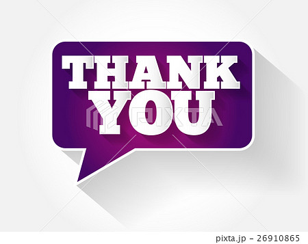 Modern Design Speech Bubble Thank You Modern Design Speech Bubble Thank You 26910865