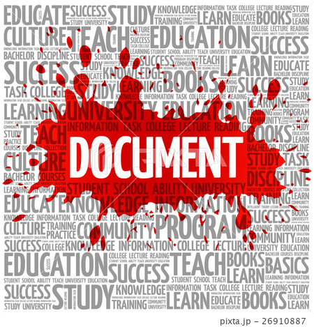 DOCUMENT word cloud, business concept 26910887