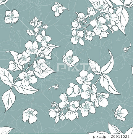 jasmine seamless pattern 26911022
