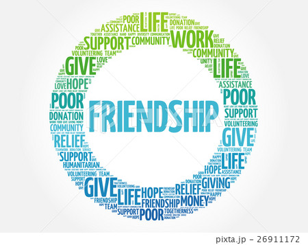 Friendship word cloud collage 26911172