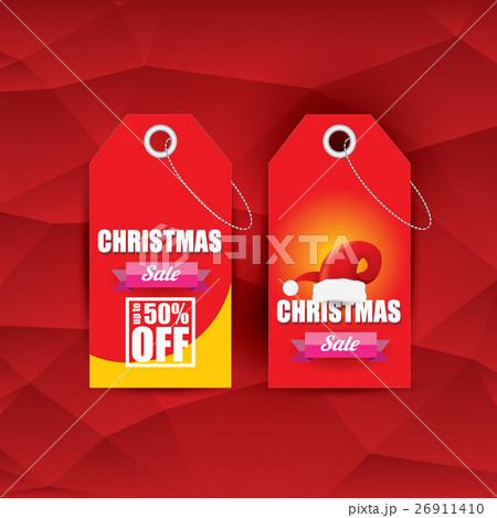 vector Christmas sales tag or label 26911410
