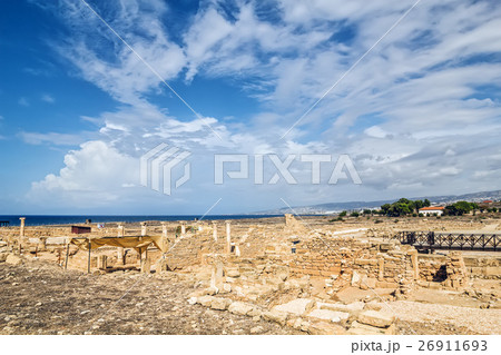 Paphos archeological park landscape in sunny day Paphos archeological park landscape in sunny day 26911693