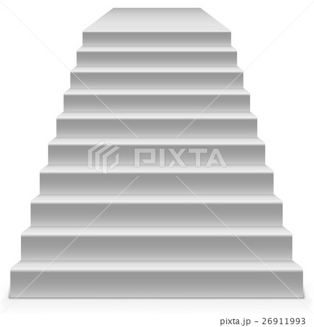 White steps to pedestal vector template 26911993