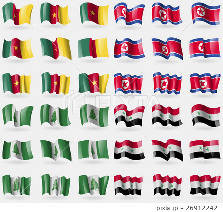 Cameroon, Korea North, Norfolk Island, Syria. Set Cameroon, Korea North, Norfolk Island, Syria. Set 26912242