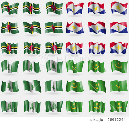 Dominica, Saba, Norfolk Island, Mauritania. Set of 26912244