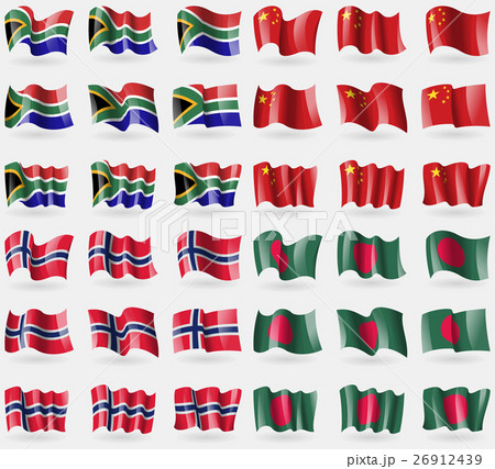 South Africa, China, Norway, Bangladesh. Set of 36 26912439