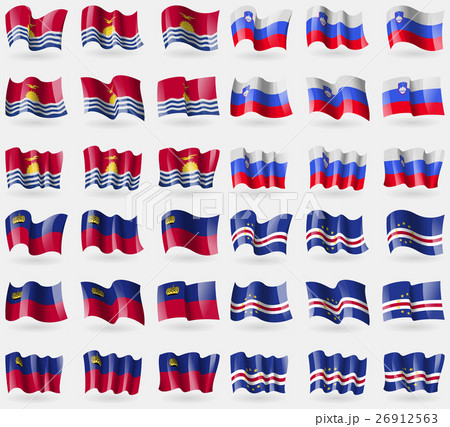 Kiribati, Slovenia, Liechtenstein, Cape Verde. Set 26912563
