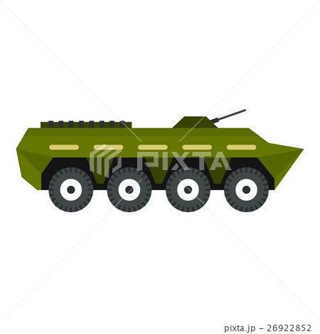 Armoured troop carrier icon, flat style Armoured troop carrier icon, flat style 26922852