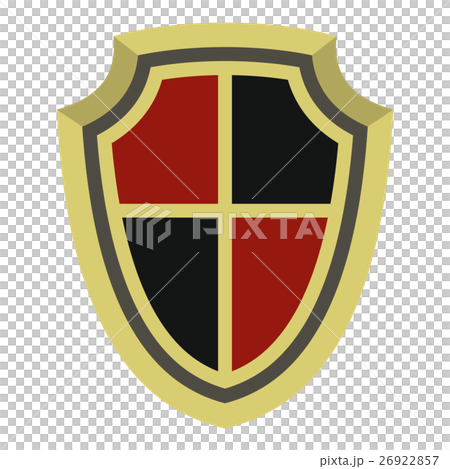 Medieval shield icon, flat style Medieval shield icon, flat style 26922857