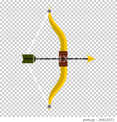 Bow and arrow icon, flat style Bow and arrow icon, flat style 26922871