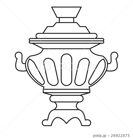Russian samovar icon, outline style Russian samovar icon, outline style 26922873