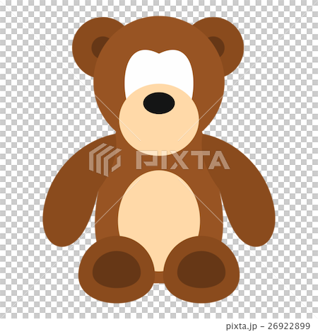 Bear toy icon, flat style 26922899