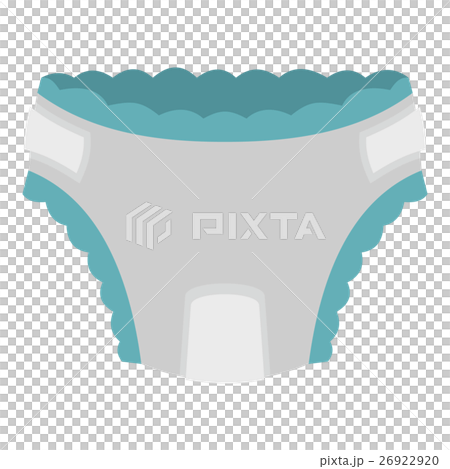 Baby diaper icon, flat style 26922920