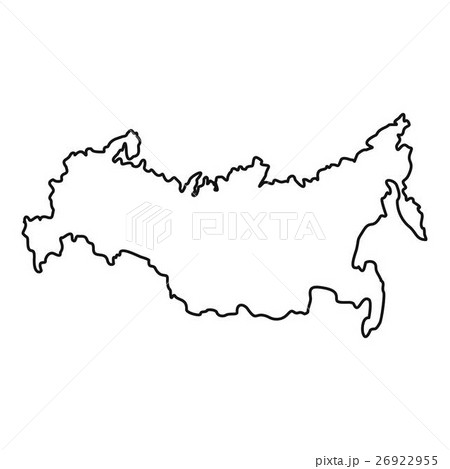Russia map icon, outline style 26922955