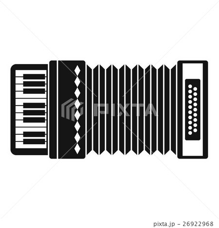 Accordion icon, simple style 26922968