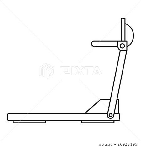 Sport treadmill icon, outline style Sport treadmill icon, outline style 26923195