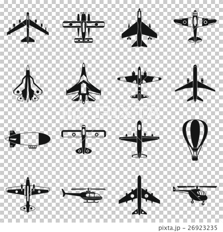 Aviation icons set, simple style 26923235
