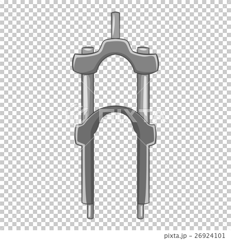 Fork for bicycle icon, gray monochrome style Fork for bicycle icon, gray monochrome style 26924101