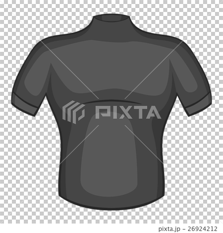 T-shirt for cyclists icon, gray monochrome style 26924212