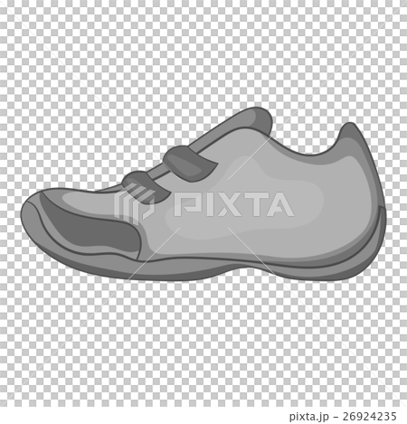 Sneakers for tennis icon, gray monochrome style 26924235