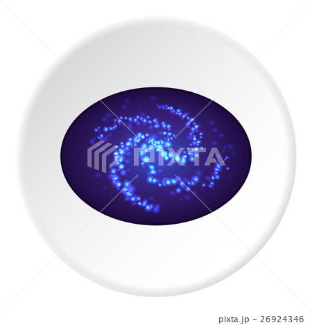 Galaxy icon, flat style 26924346