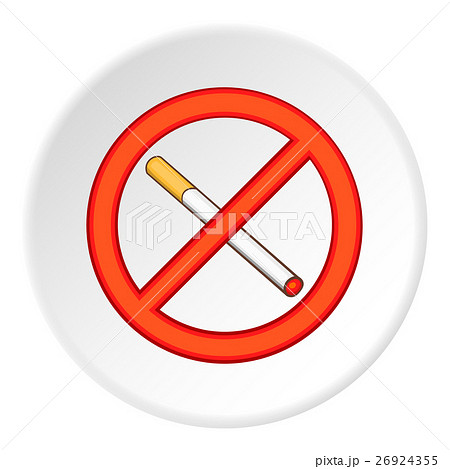 No smoking icon, flat style 26924355