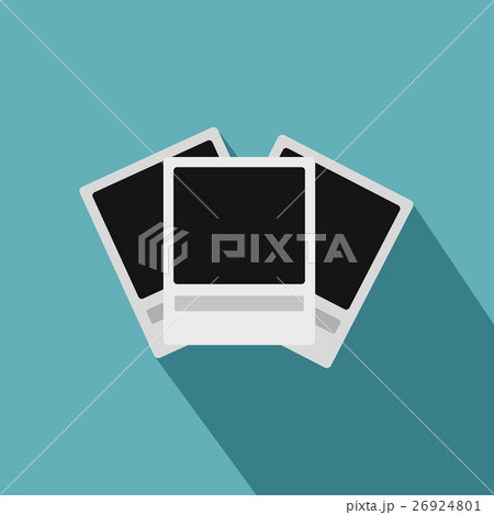 Photo frames icon, flat style 26924801