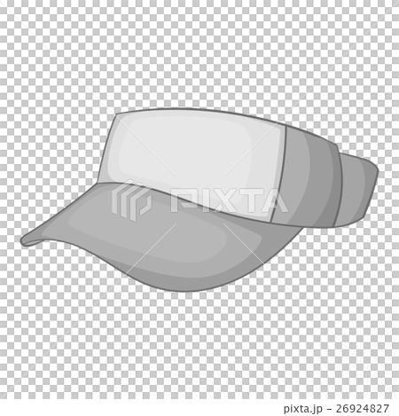 Cap without top icon, gray monochrome style Cap without top icon, gray monochrome style 26924827