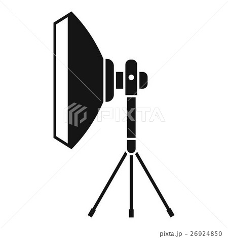 Studio lighting equipment icon, simple style 26924850