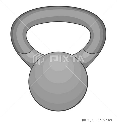 Mini weight icon, gray monochrome style 26924891