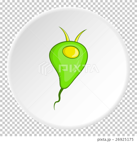 Bacterial cell icon, cartoon style 26925175