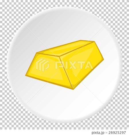 Gold ingot icon, cartoon style Gold ingot icon, cartoon style 26925297