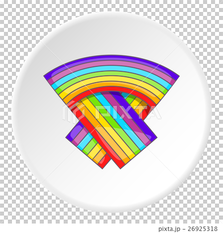 LGBT flag icon, cartoon style 26925318