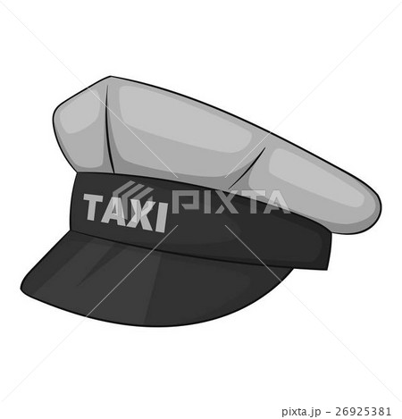 Cap taxi driver icon, gray monochrome style Cap taxi driver icon, gray monochrome style 26925381