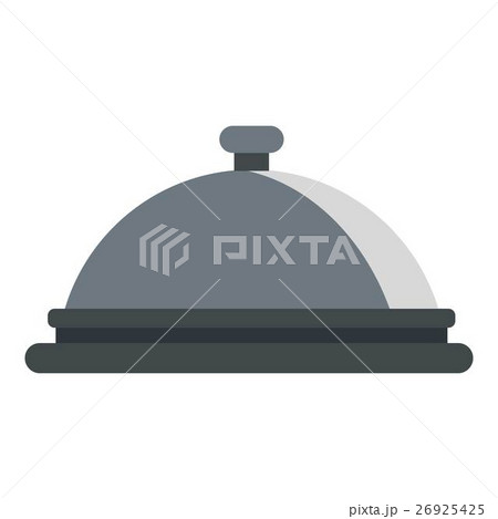 Restaurant cloche icon, flat style 26925425