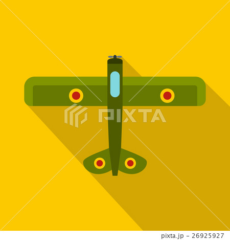 Military fighter plane icon, flat style 26925927