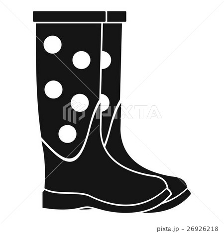 Rubber boots icon, simple style Rubber boots icon, simple style 26926218