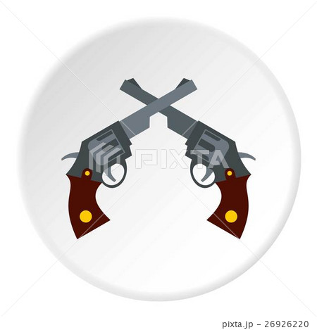Revolvers icon, flat style Revolvers icon, flat style 26926220