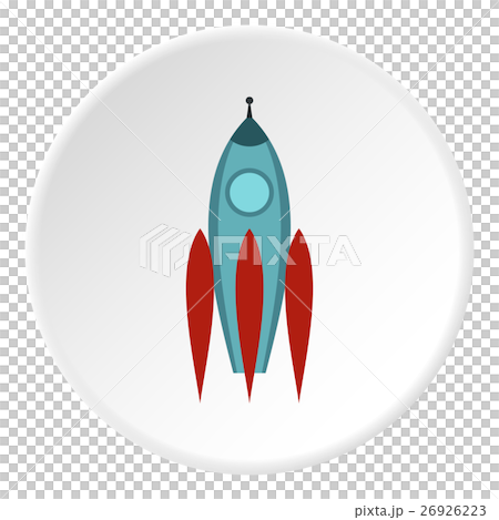 Aircraft rocket icon, flat style Aircraft rocket icon, flat style 26926223