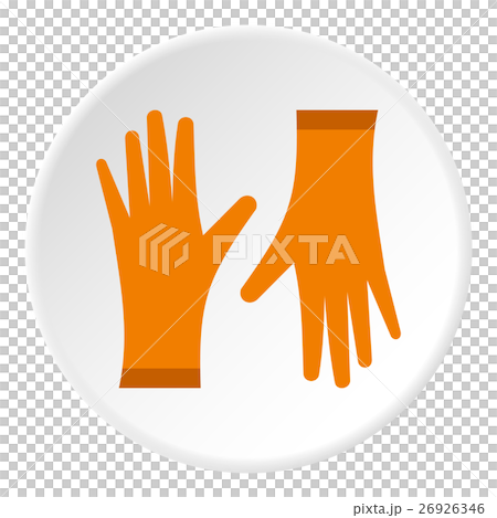 Rubber gloves icon, flat style 26926346