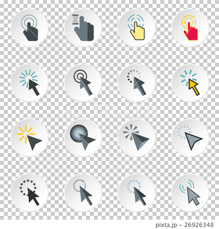 Mouse cursor icons set, flat style Mouse cursor icons set, flat style 26926348
